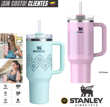 🎁GRATIS! Stanley Quencher H2.0 Flowstate Tumbler 40oz 1.2 Litros Pink Icicle🔥