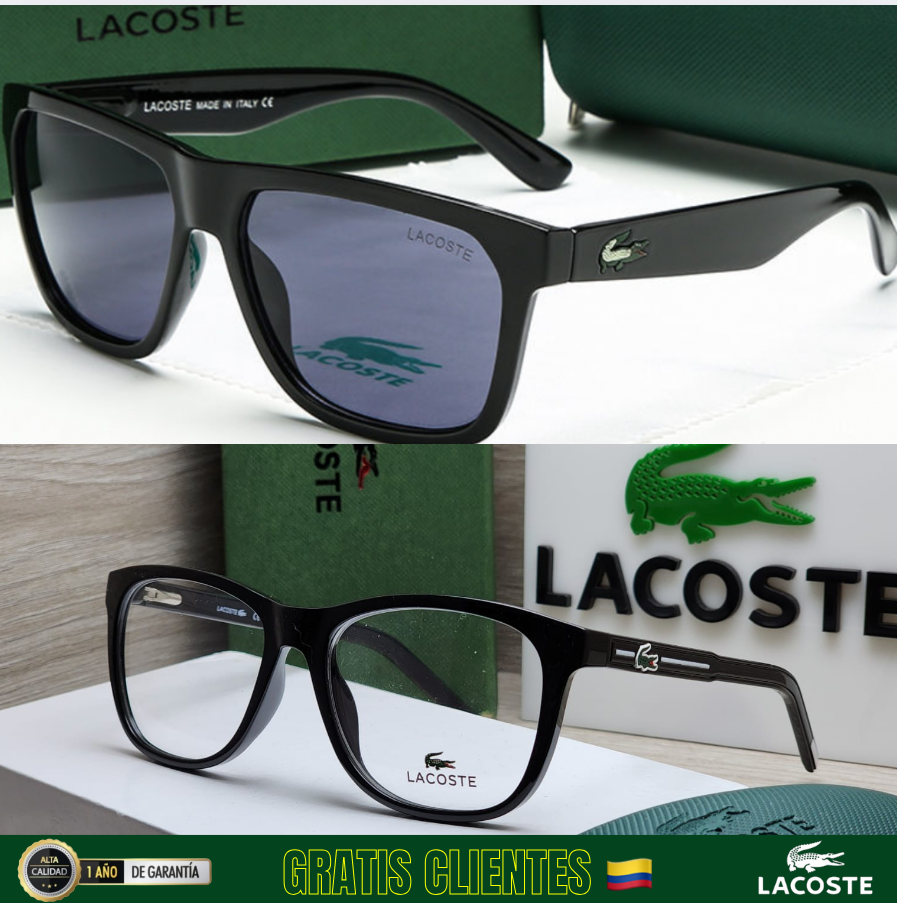 🐊 GRATIS! 2 LACOSTE.Sunglasses UV400 + Sungalsses Reading🎁