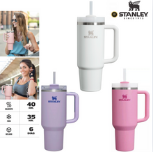 🚨-70% Stanley Quencher H2.0 Flowstate Tumbler 40oz 1.2 Litros Pink Icicle🔥
