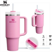 🚨-70% Stanley Quencher H2.0 Flowstate Tumbler 40oz 1.2 Litros Pink Icicle🔥