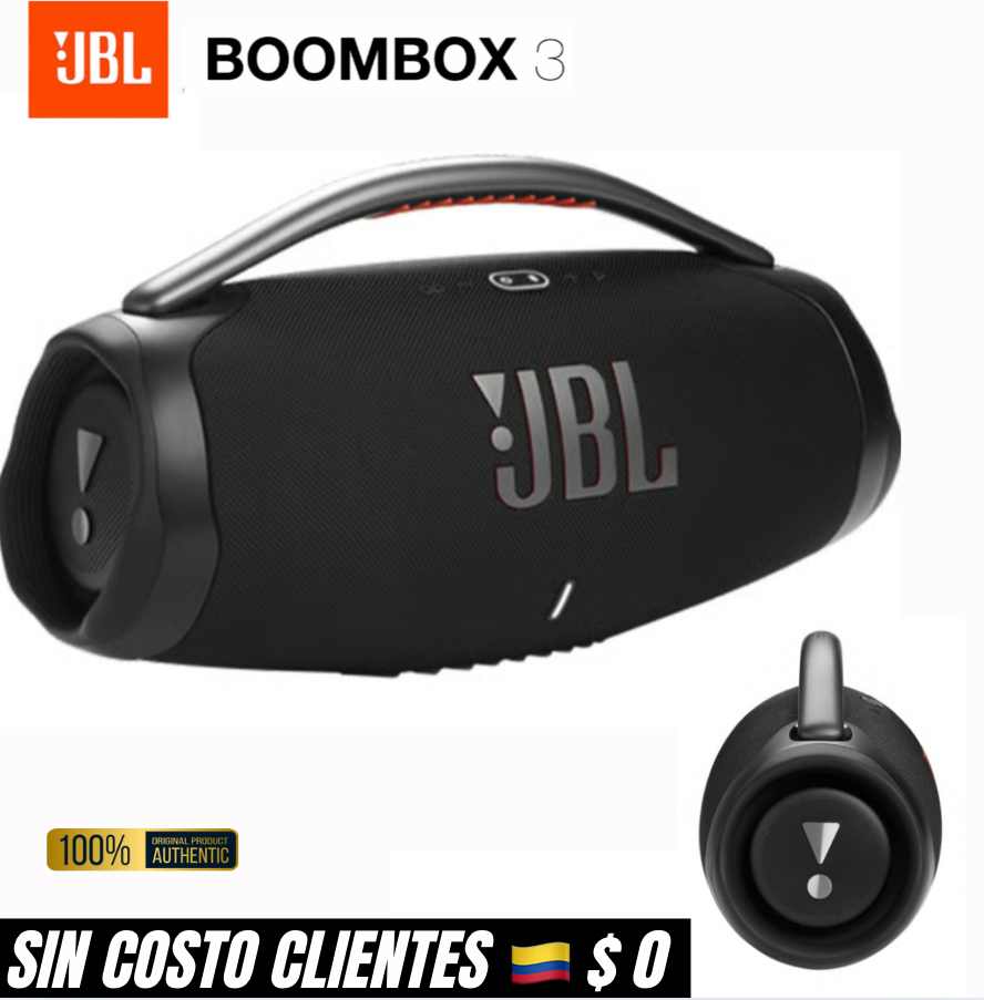 🎁GRATIS! JBL Boombox 3 Negro Con Bluetooth Y Resistente Al Agua - 180 W🔥