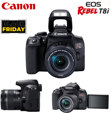 🎁Sin Costo! Cámara Canon EOS T8I(US) 1855ISSTM