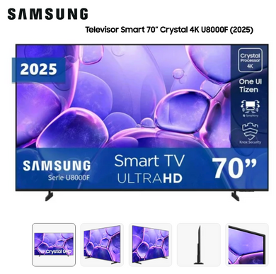 🎁 SIN COSTO! Televisor | 70 pulgadas Crystal UHD 4K Ultra HD | UN70U8000FKXZL