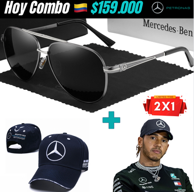 🚨2X1Combo.Hamilton. AMG,Lentes UV400 Polarized+ Gorra AMG/70%OFF