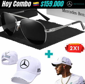 🚨2X1Combo.Hamilton. AMG,Lentes UV400 Polarized+ Gorra AMG/70%OFF