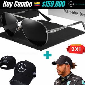 🚨2X1Combo.Hamilton. AMG,Lentes UV400 Polarized+ Gorra AMG/70%OFF