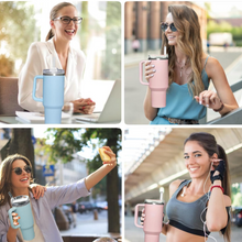 🎁GRATIS! Stanley Quencher H2.0 Flowstate Tumbler 40oz 1.2 Litros Pink Icicle🔥
