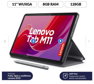 🎁 GRATIS 3 Productos Lenovo M11 128GB +Lapiz smart+Audifonos/2 COMBOS!🇨🇴