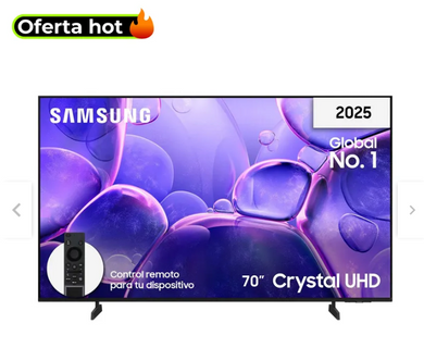 🎁EXCEDENTE IMPUESTOS 10%! Televisor | 70 pulgadas Crystal UHD 4K Ultra HD | UN70U8000FKXZL (Copia)