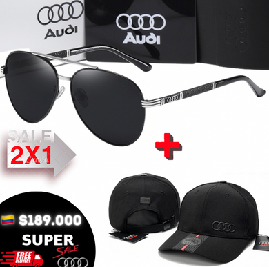 🚨2X1.AUDI, Sunglasses polarized UV400 + Audi.Cap🏁