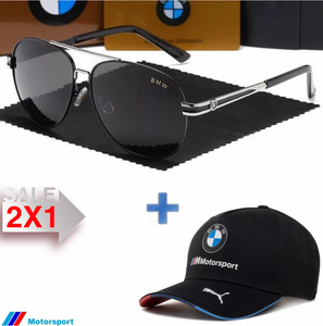 🚨2x1 BMW.F1,Sunglasses UV400 Polarized + Gorra F1 Puma🏁
