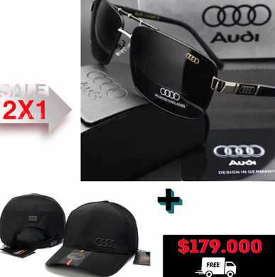 2X1.AUDI, Sunglasses A7 polarized UV400 + Audi.Cap