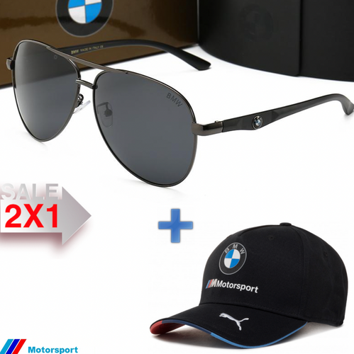 🚨2x1 BMW.F1,Sunglasses UV400 Polarized + Gorra F1 Puma🏁